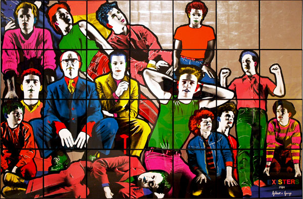 Gilbert & George Finding God 1982 eighty four hand dyed photographs mounted 